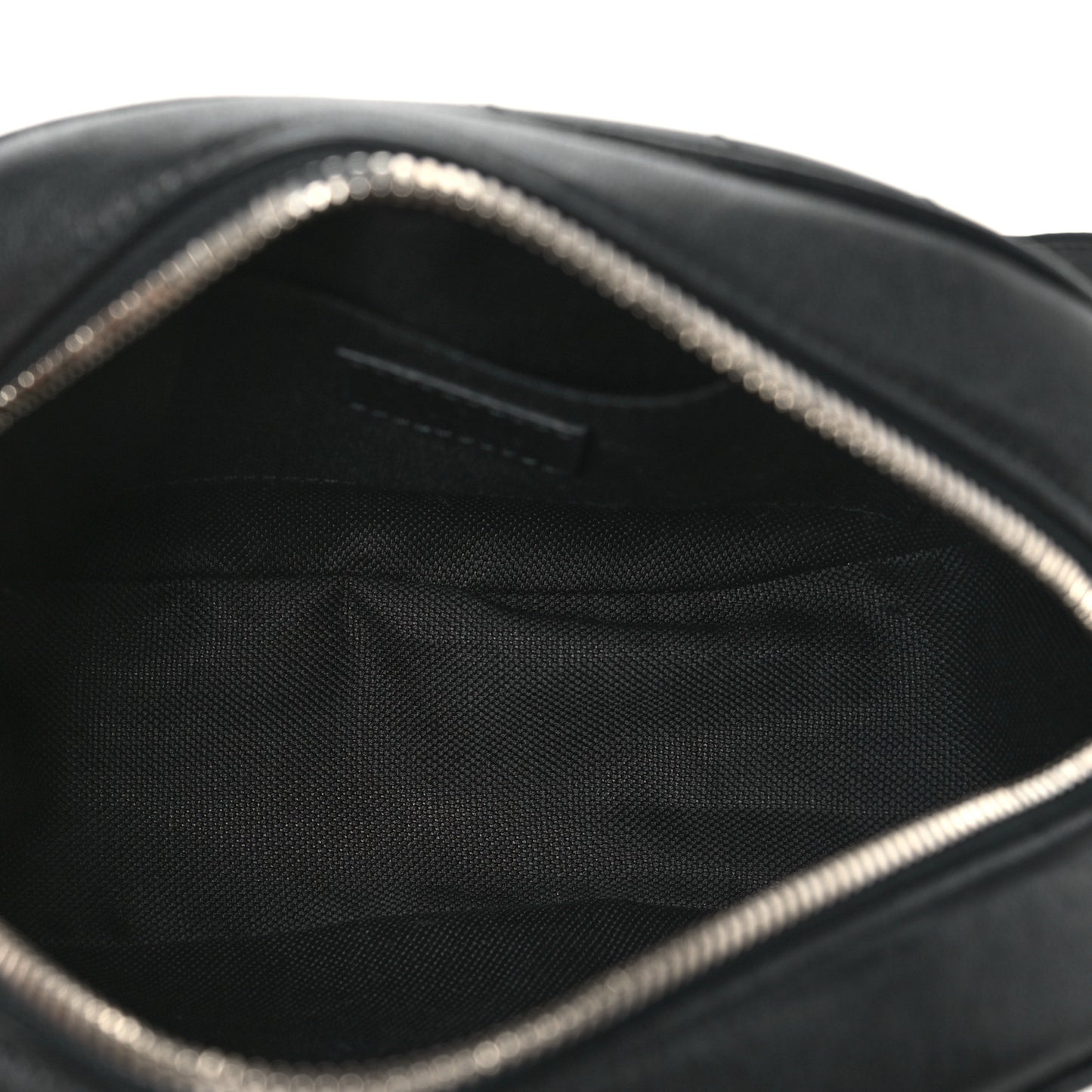 Sakai Be Green Calfskin Diagonal Stitched Mini Blondie Shoulder Bag Black