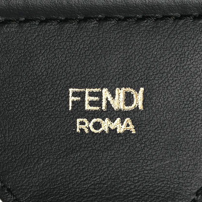 Fendi Ribbon Lurex Vitello Century Bi-Color Lines Adjustable Strap You Equatore Gold Lurex Black 3 of 5