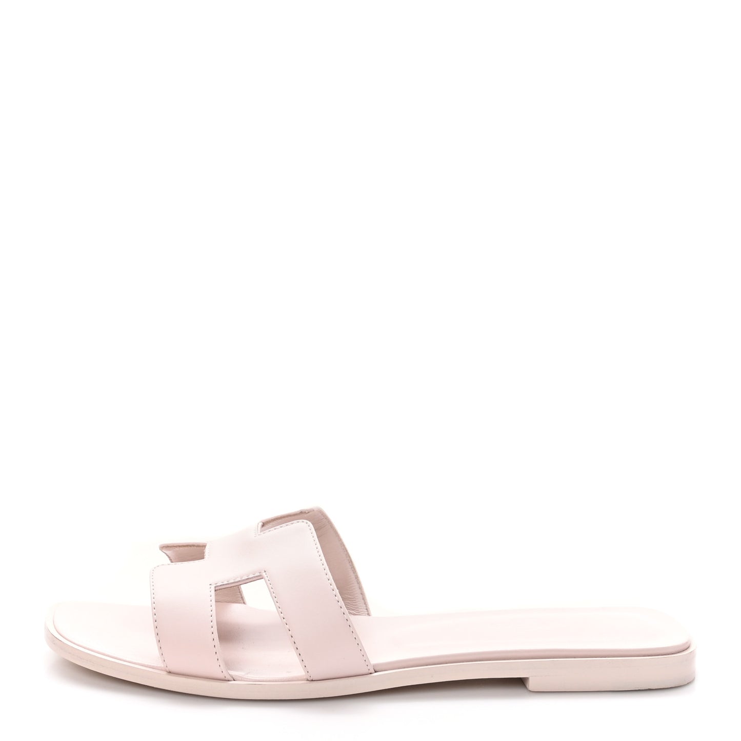 Box Calfskin Oran Sandals 38.5 Rose Pale