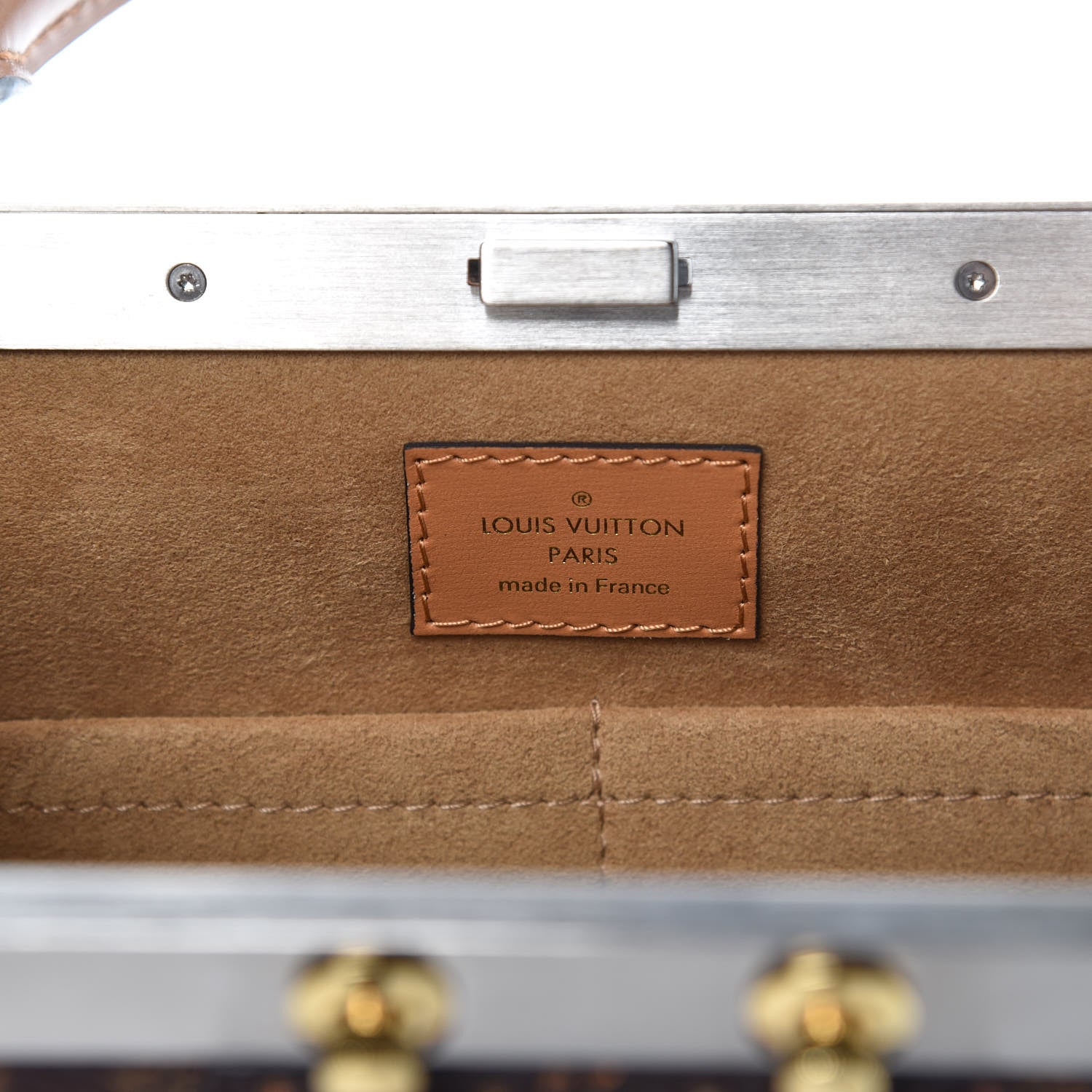 Louis Vuitton Calfskin Transformed Monogram Time Trunk Crown Frame Bag 6 of 7