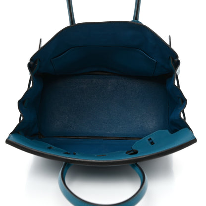 Hermes Taurillon Clemence Birkin 30 Bleu Izmir 5 of 18