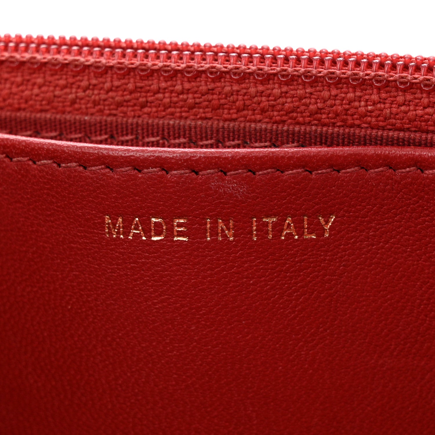 Chanel Lambskin Quilted Trendy CC Wallet On Chain WOC Red 7 of 16