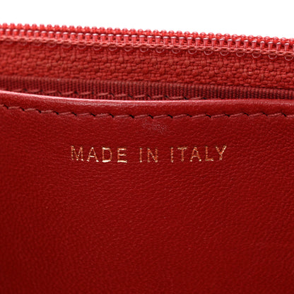 Chanel Lambskin Quilted Trendy CC Wallet On Chain WOC Red 7 of 16