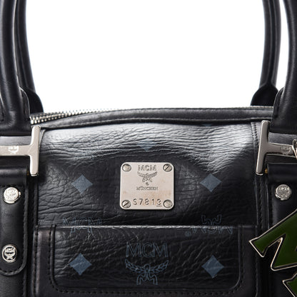 MCM Visetos Small Boston Bag Black 11 of 11