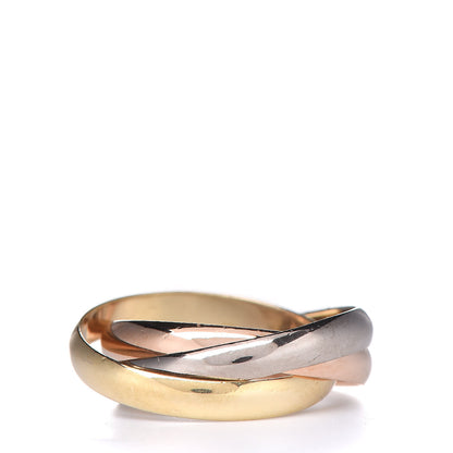 Cartier 18K Pink Yellow White Gold Small Trinity Ring 47 4 5 of 11