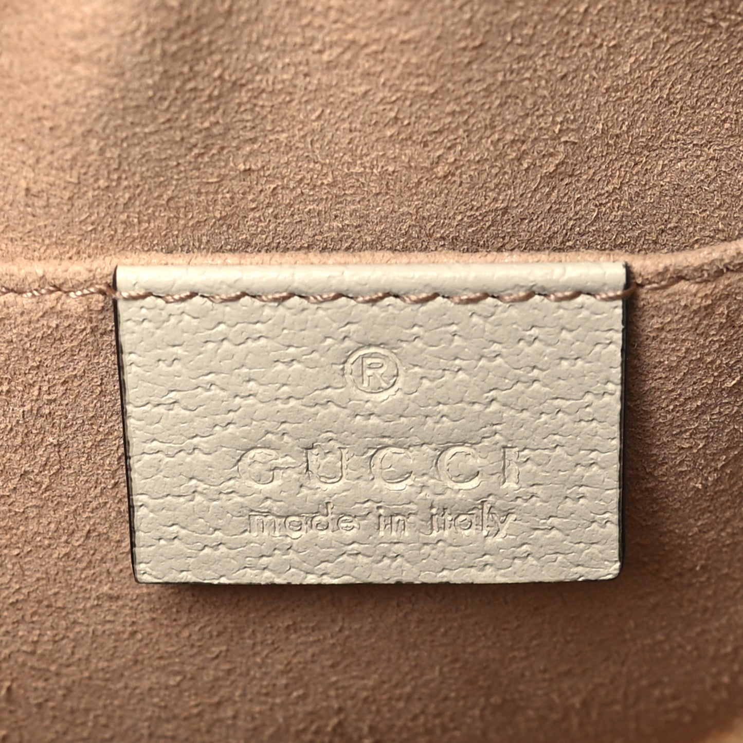 GG Supreme Monogram Textured Calfskin Web Mini Ophidia Shoulder Bag Beige Ebony Mystic White