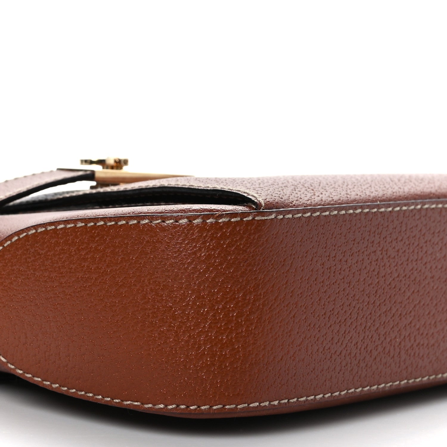 Salvatore Ferragamo Pigskin Shoulder Bag Brown 7 of 8