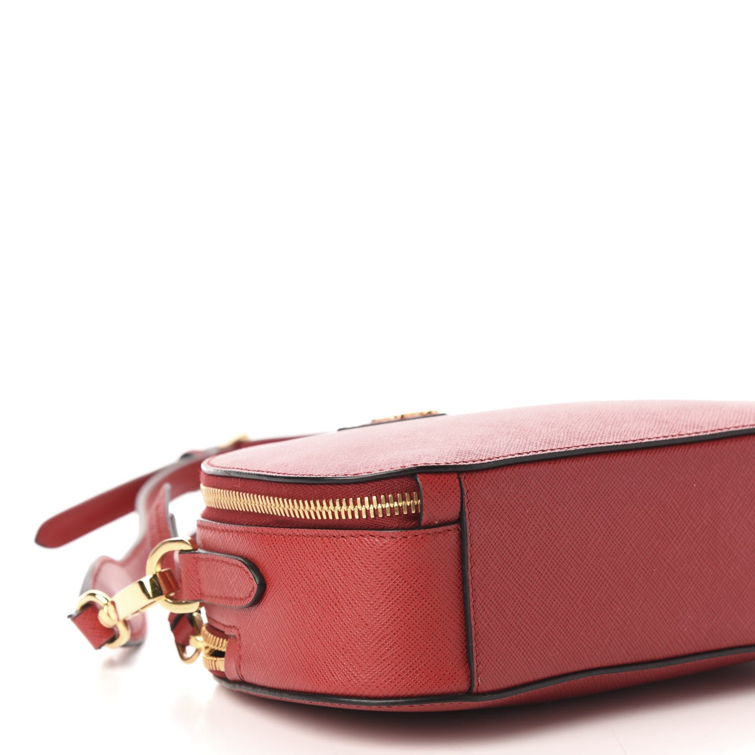Prada Saffiano Lux Odette Crossbody Fuoco 8 of 10