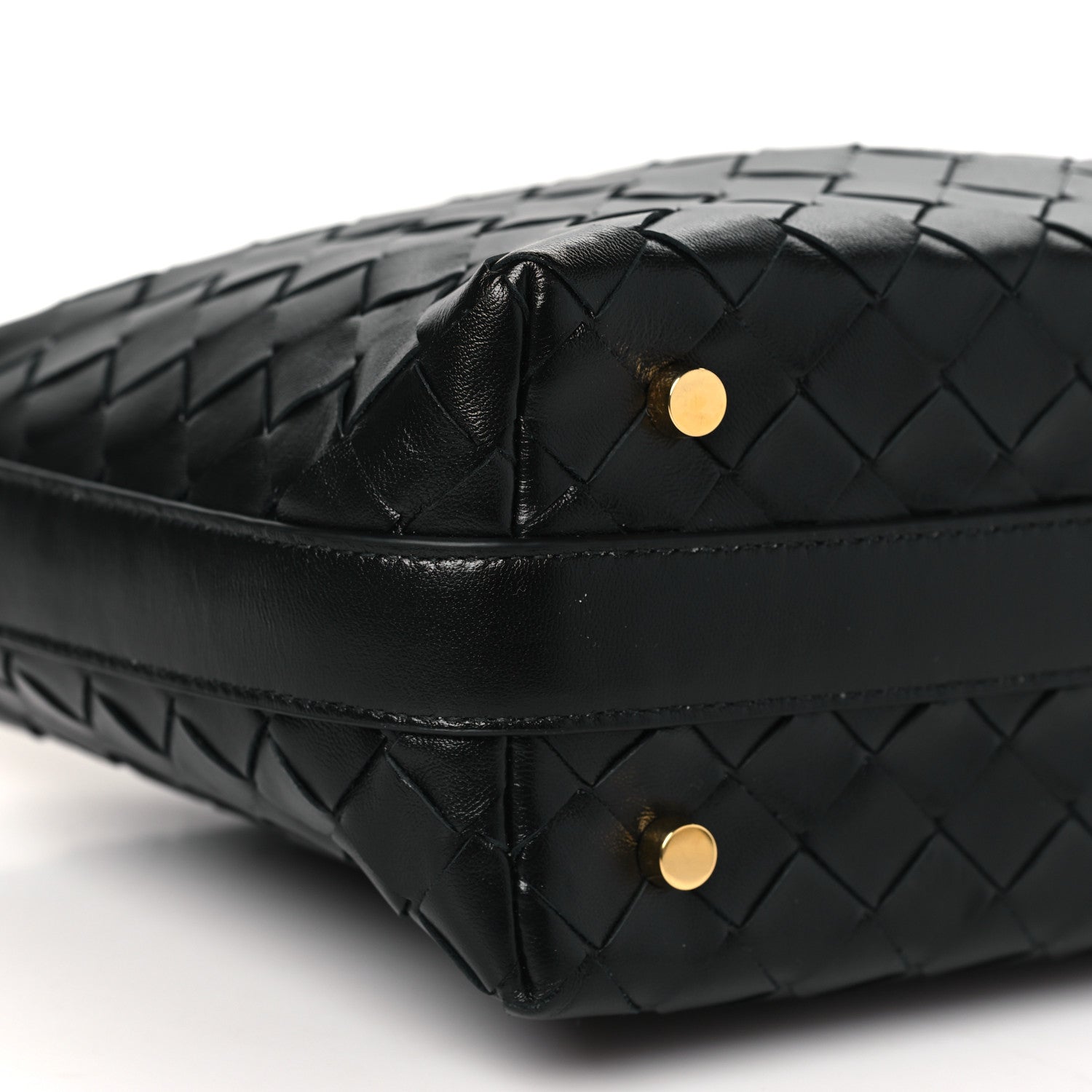 Bottega Veneta Calfskin Nappa Intrecciato Mini Wallace Black 8 of 9