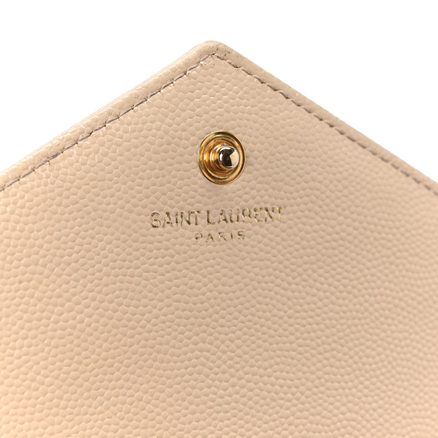 Grain De Poudre Matelasse Chevron Monogram Chain Wallet Dark Beige
