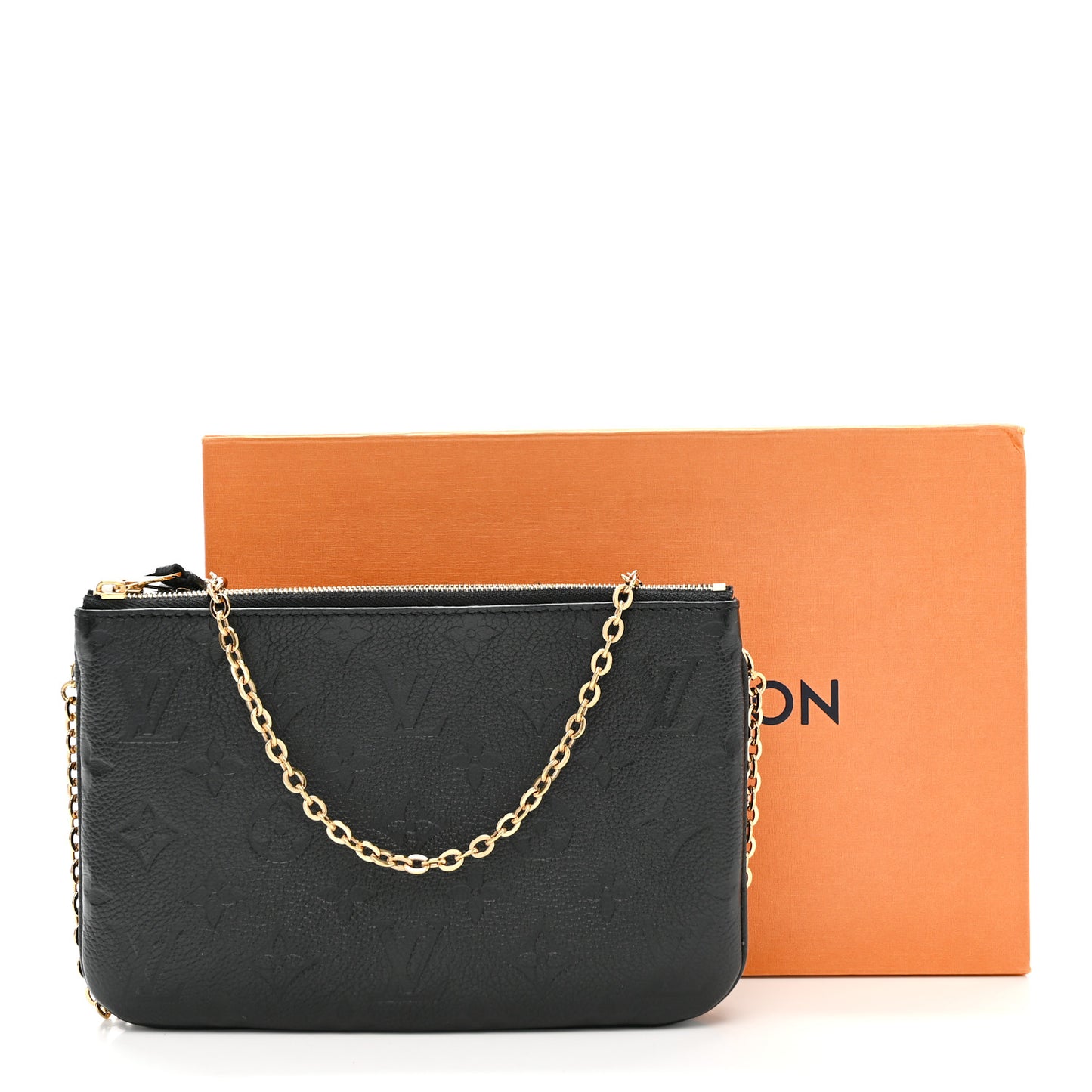 Empreinte Double Zip Pochette Black