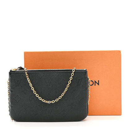 Louis Vuitton Empreinte Double Zip Pochette Black 13 of 13