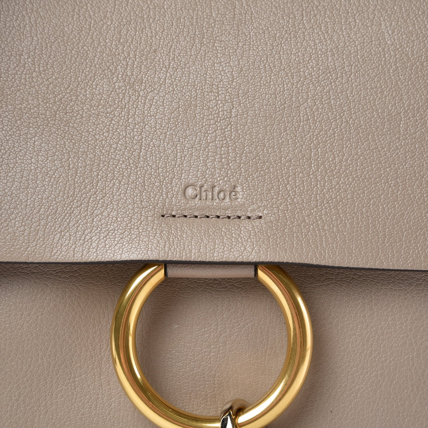 Chloe Calfskin Medium Faye Shoulder Bag Motty Grey 12 of 12