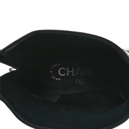 Chanel Lambskin Short Ankle Boots 38.5 Black 13 of 20