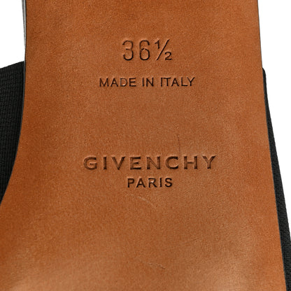 Givenchy Metallic Calfskin Bedford Logo Mule Slides 36.5 Black 6 of 8