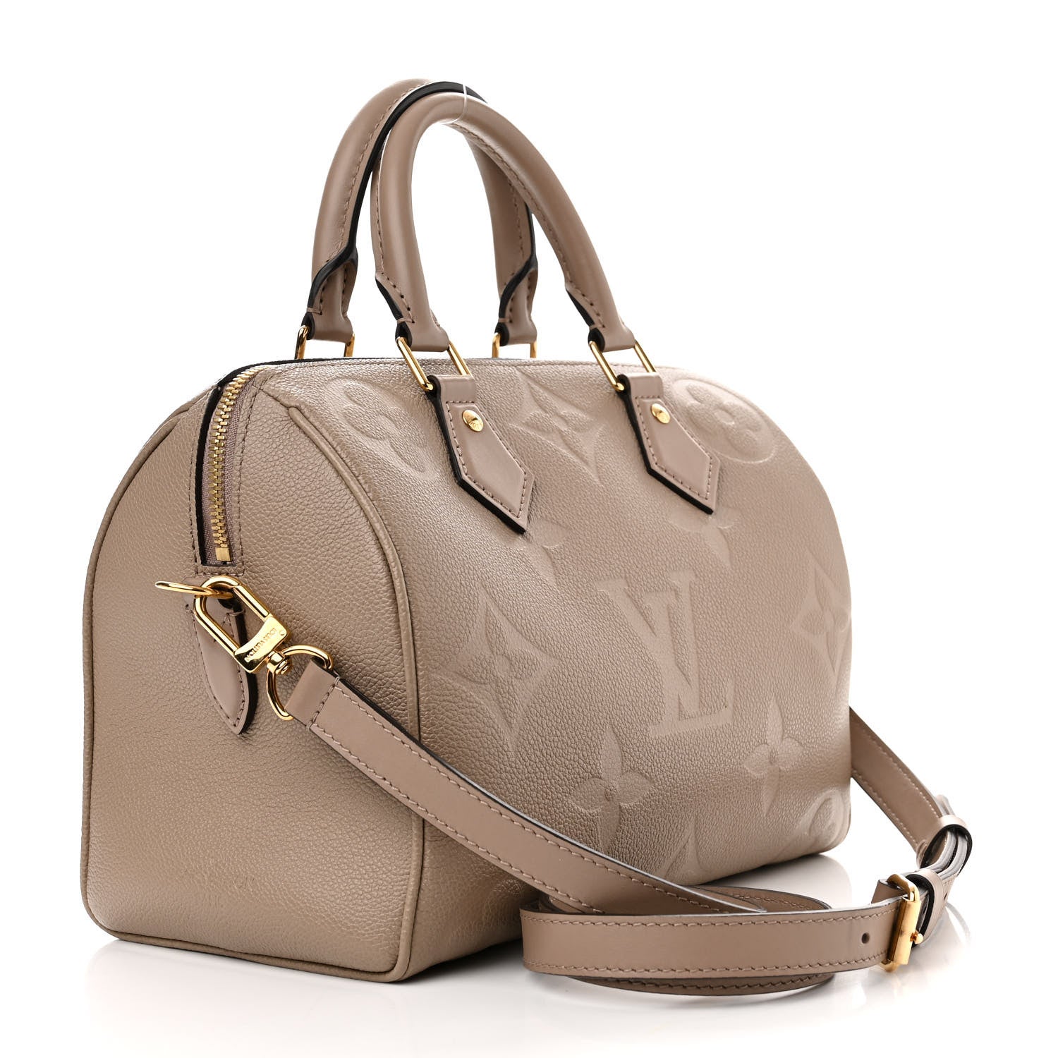 Louis Vuitton Empreinte Monogram Giant Speedy Bandouliere 25 Tourterelle 3 of 9
