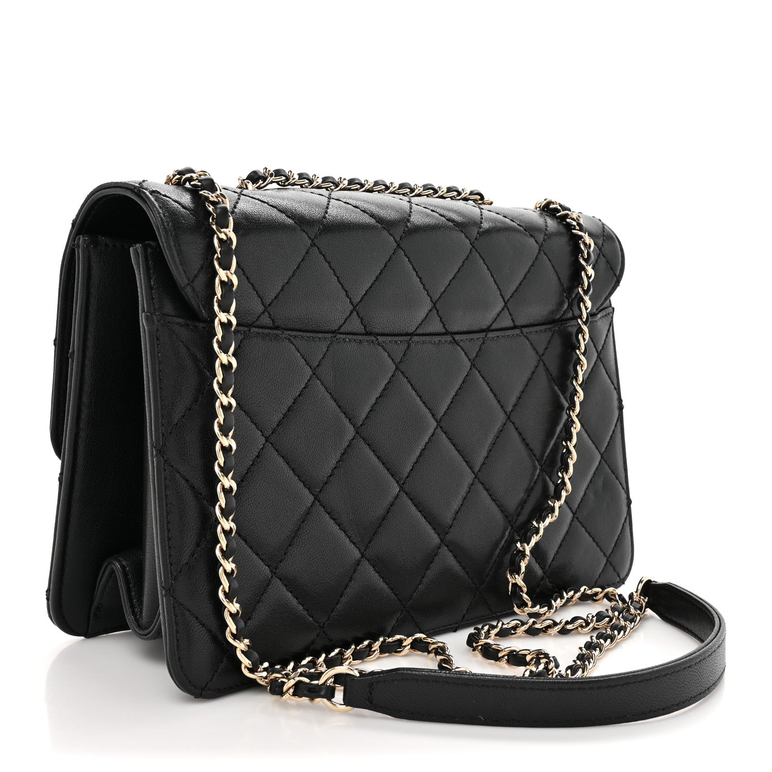 Chanel Sheepskin Quilted Beauty Lock Flap Black 2 of 19