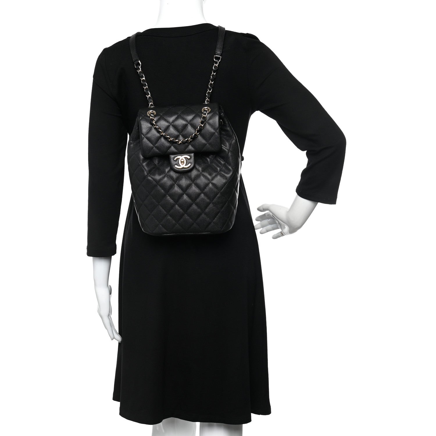 Chanel Caviar Quilted Urban Spirit Backpack Black 2 of 11