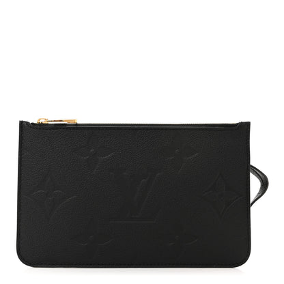 Louis Vuitton Empreinte Monogram Giant Neverfull MM Pochette Black 1 of 6