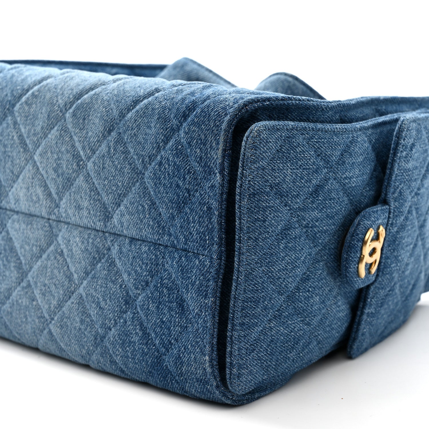 Chanel Washed Denim Quilted Small Chanel 25 Handbag Blue Blue 10 of 10