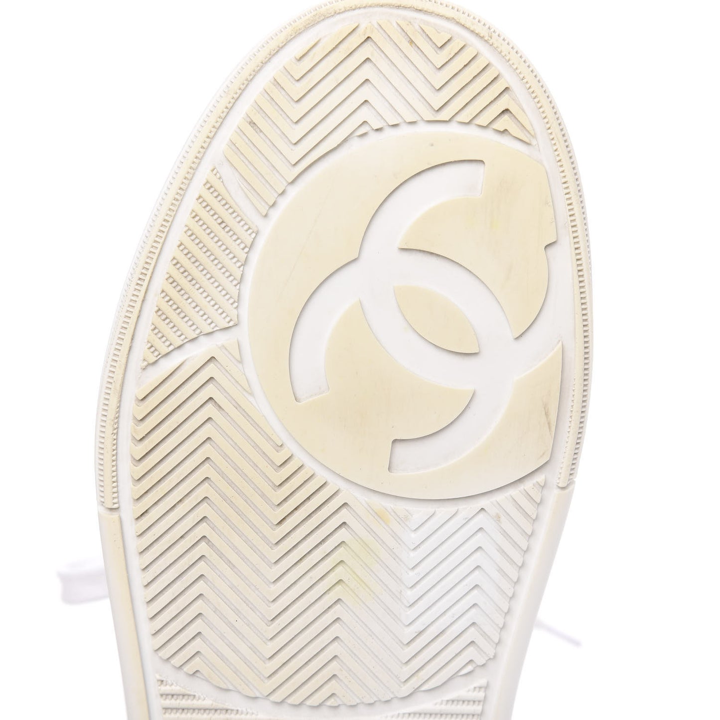 Calfskin Womens Logo Sneakers 36 White