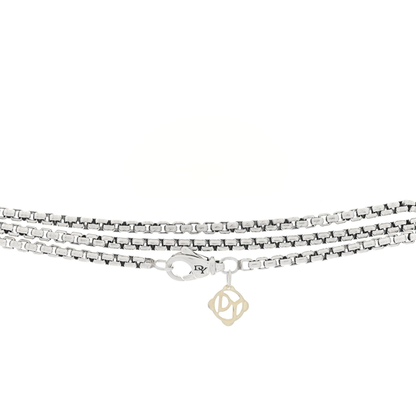 Sterling Silver 14K Yellow Gold 2.7mm Box Chain Necklace 72"
