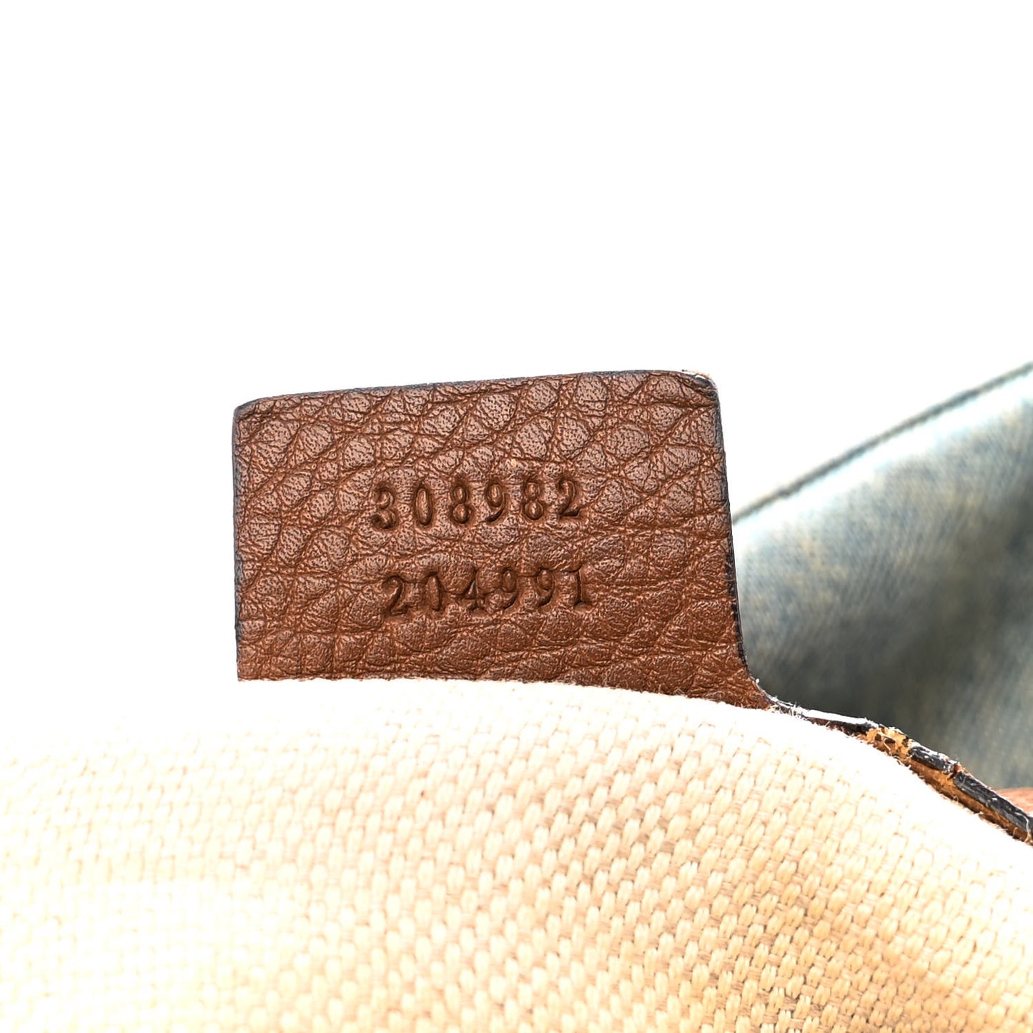 Denim Soho Chain Shoulder Bag Blue