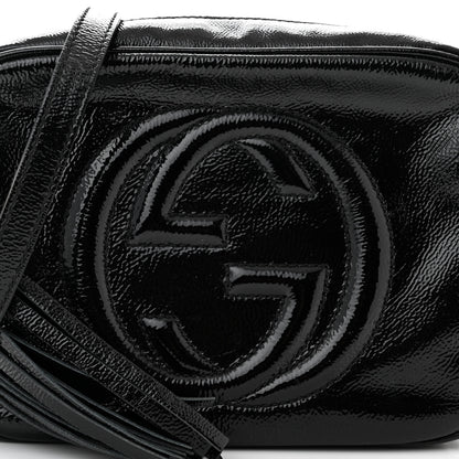 Gucci Soft Patent Small Soho Disco Bag Black 8 of 11