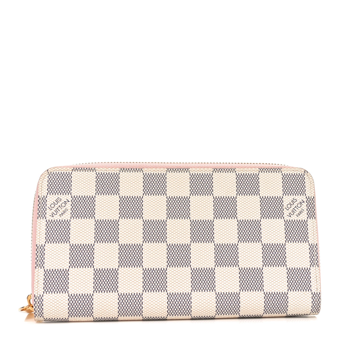 Damier Azur Zippy Wallet Rose Ballerine