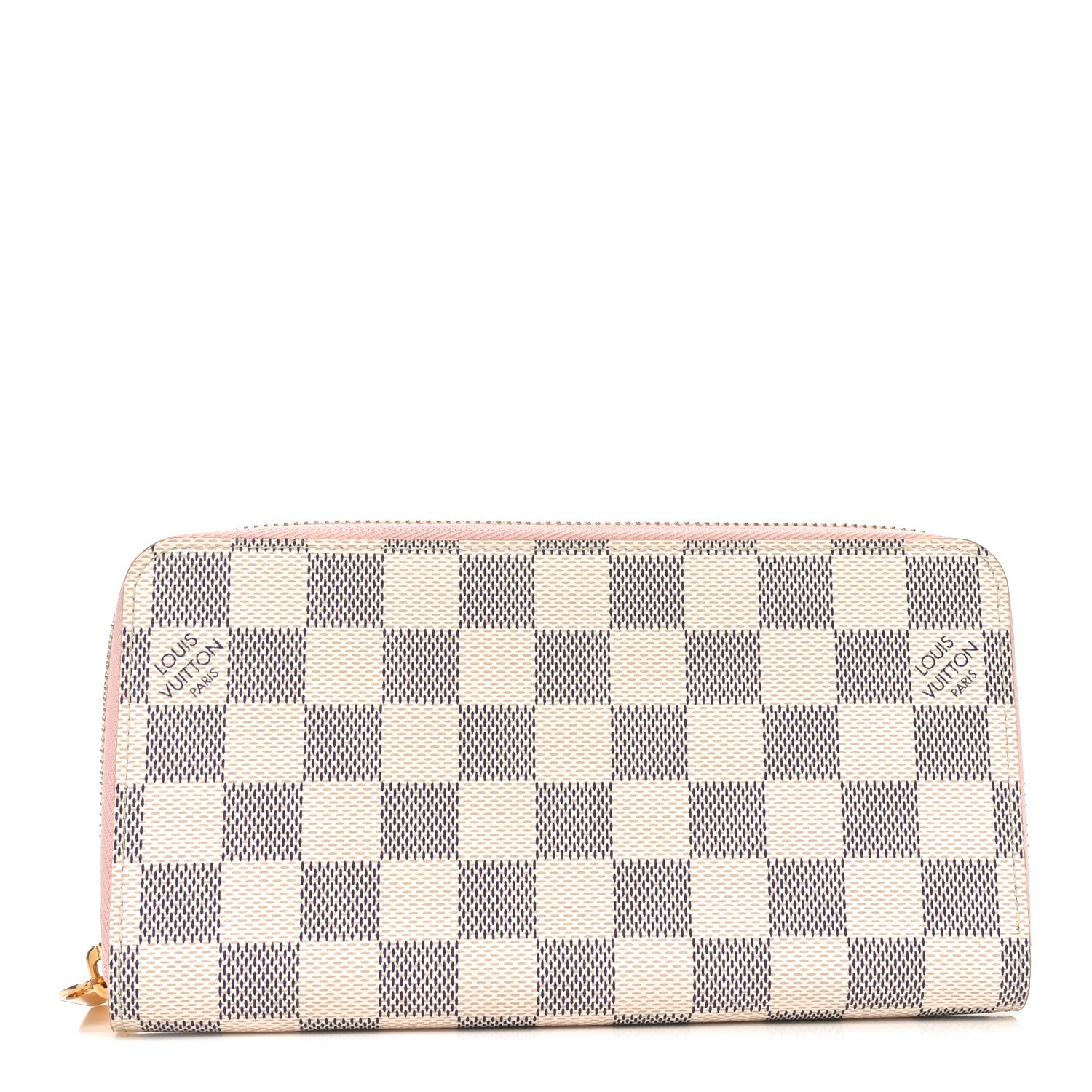 Louis Vuitton Damier Azur Zippy Wallet Rose Ballerine 1 of 6