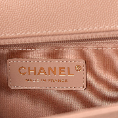 Chanel Caviar Quilted New Medium Boy Flap Beige 6 of 10