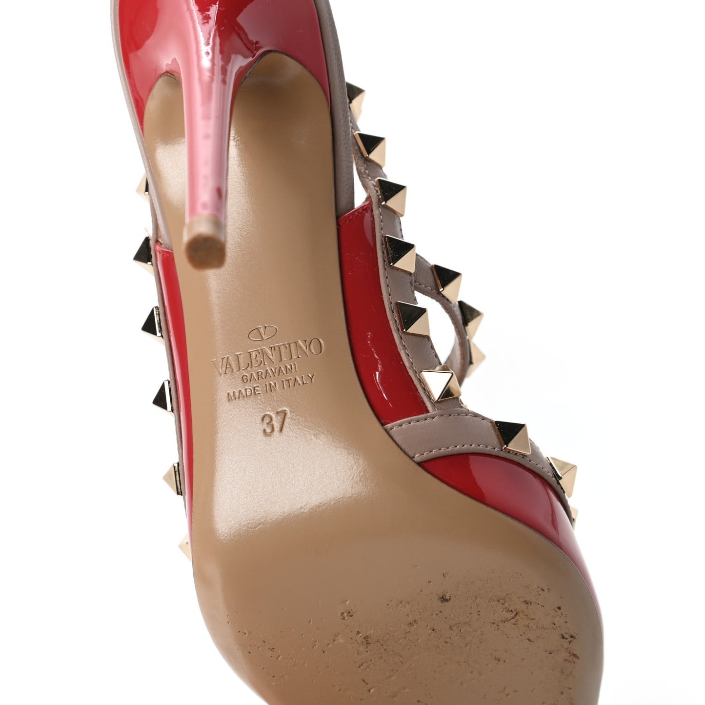 Patent Rockstud Ankle Strap 100mm Pumps 37 Rock Pink Poudre