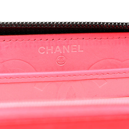 Chanel Calfskin Quilted Cambon Large Gusset Zip Around Wallet Black 6 of 12