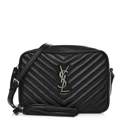 Saint Laurent Calfskin Matelasse Monogram Lou Camera Bag Black 1 of 10