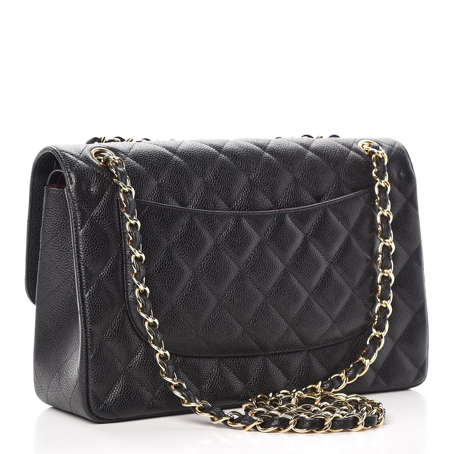 Chanel Caviar Quilted Jumbo Double Flap Black 3 of 7