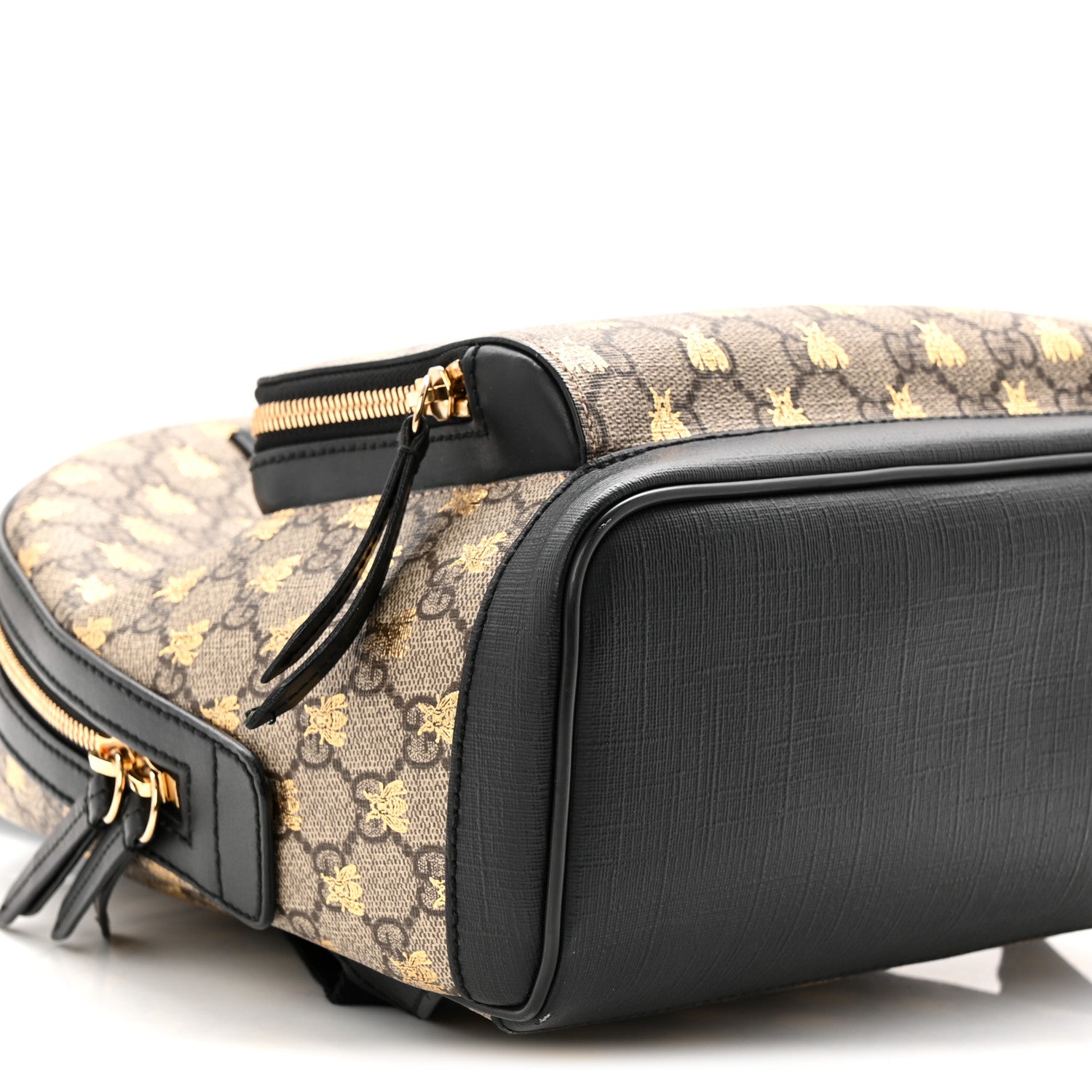 Gucci GG Supreme Monogram Bees Print Small Day Backpack Beige Oro Black 1866858 – FASHIONPHILE
