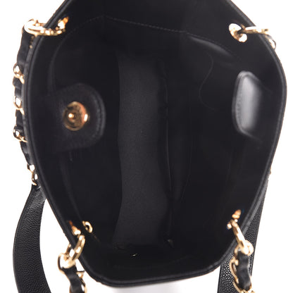 Chanel Caviar Quilted Petit Shopping Tote PST Black 5 of 8
