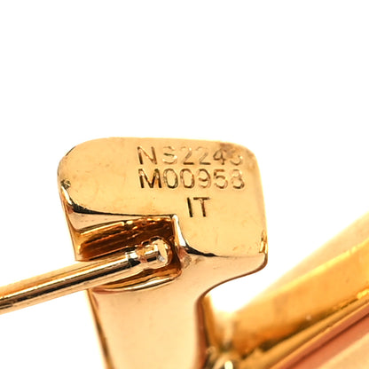 Louis Vuitton Metal Macro LV Earrings Gold 5 of 6