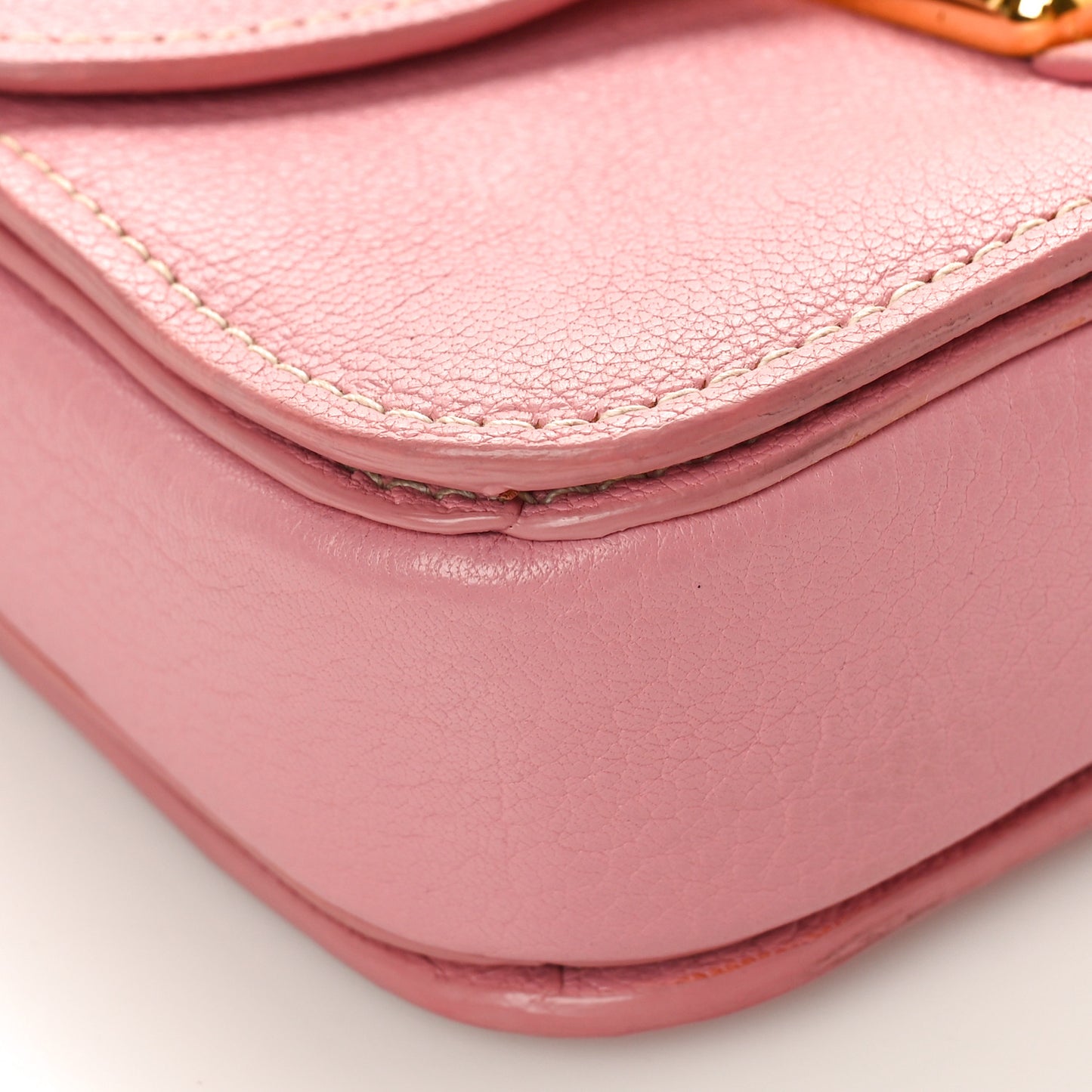 Goatskin Madras Shoulder Bag Rosa