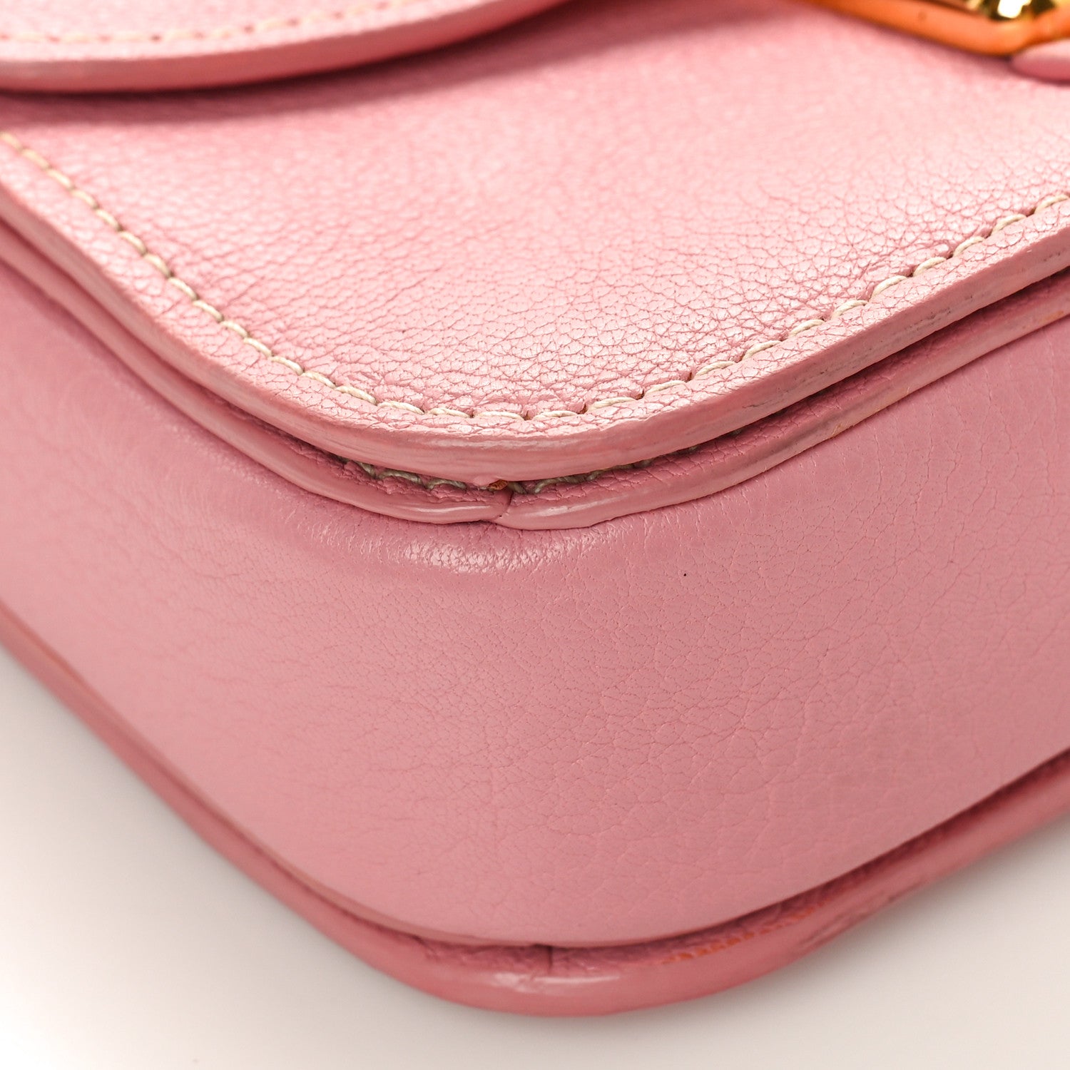 Miu Miu Goatskin Madras Shoulder Bag Rosa 7 of 11