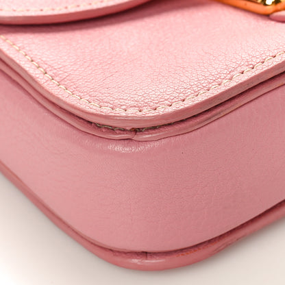 Miu Miu Goatskin Madras Shoulder Bag Rosa 7 of 11