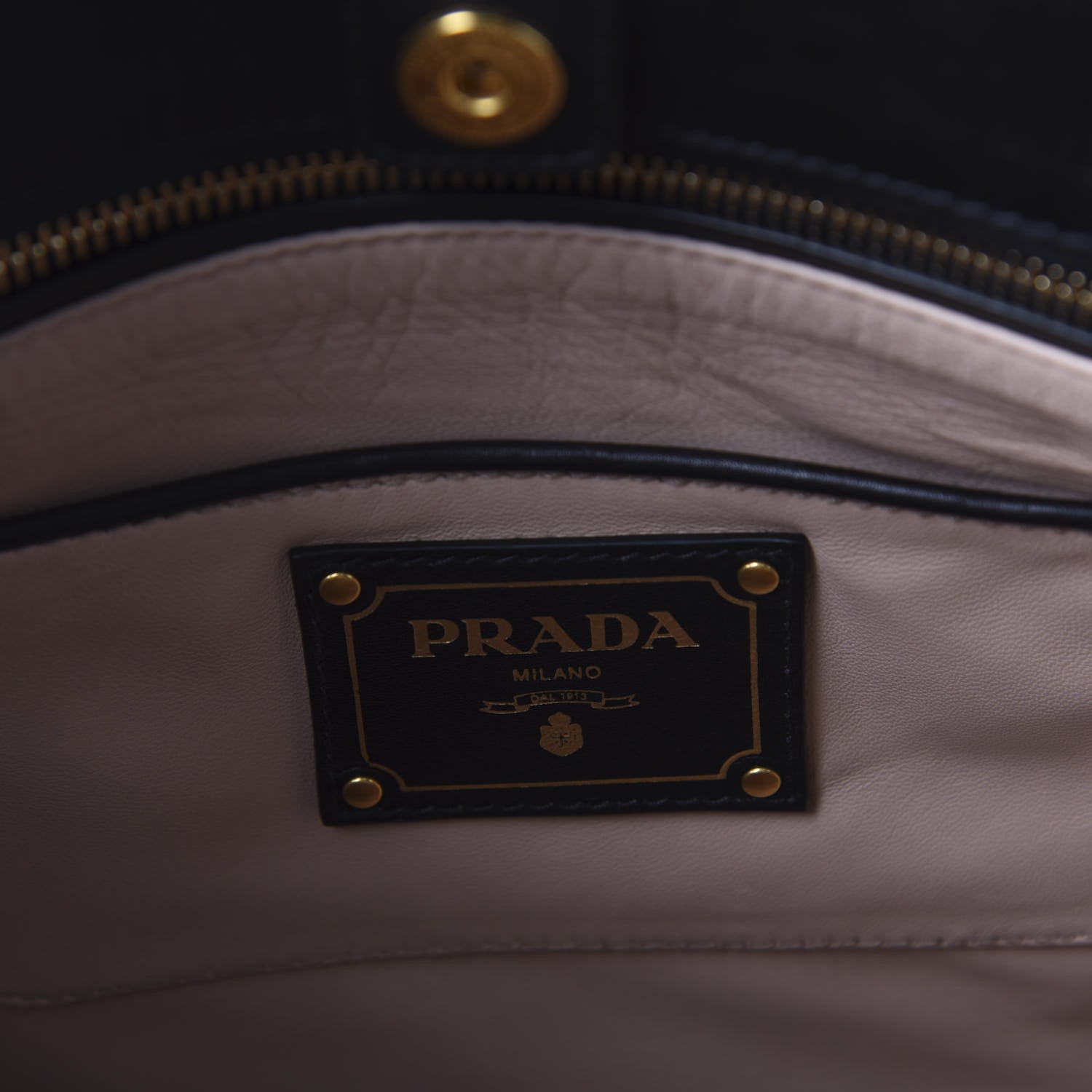 Prada City Calf Tote Black 8 of 13