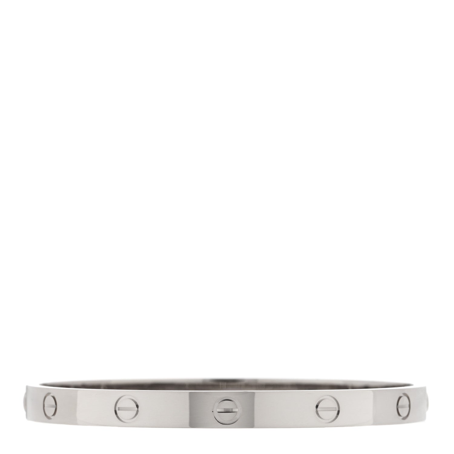 Cartier 18K White Gold LOVE Bracelet 19 2 of 5