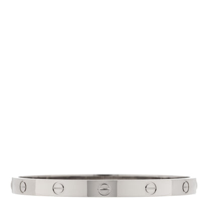 Cartier 18K White Gold LOVE Bracelet 19 2 of 5