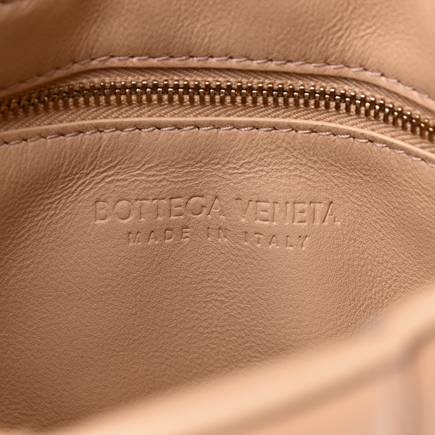 Bottega Veneta Lambskin Maxi Intreccio Padded Chain Cassette Crossbody Bag Almond 8 of 9