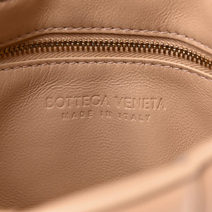 Bottega Veneta Lambskin Maxi Intreccio Padded Chain Cassette Crossbody Bag Almond 8 of 9