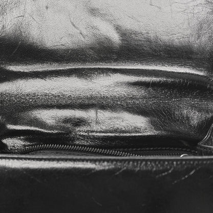 Prada Goatskin Swing Chain Shoulder Bag Black 9 of 9