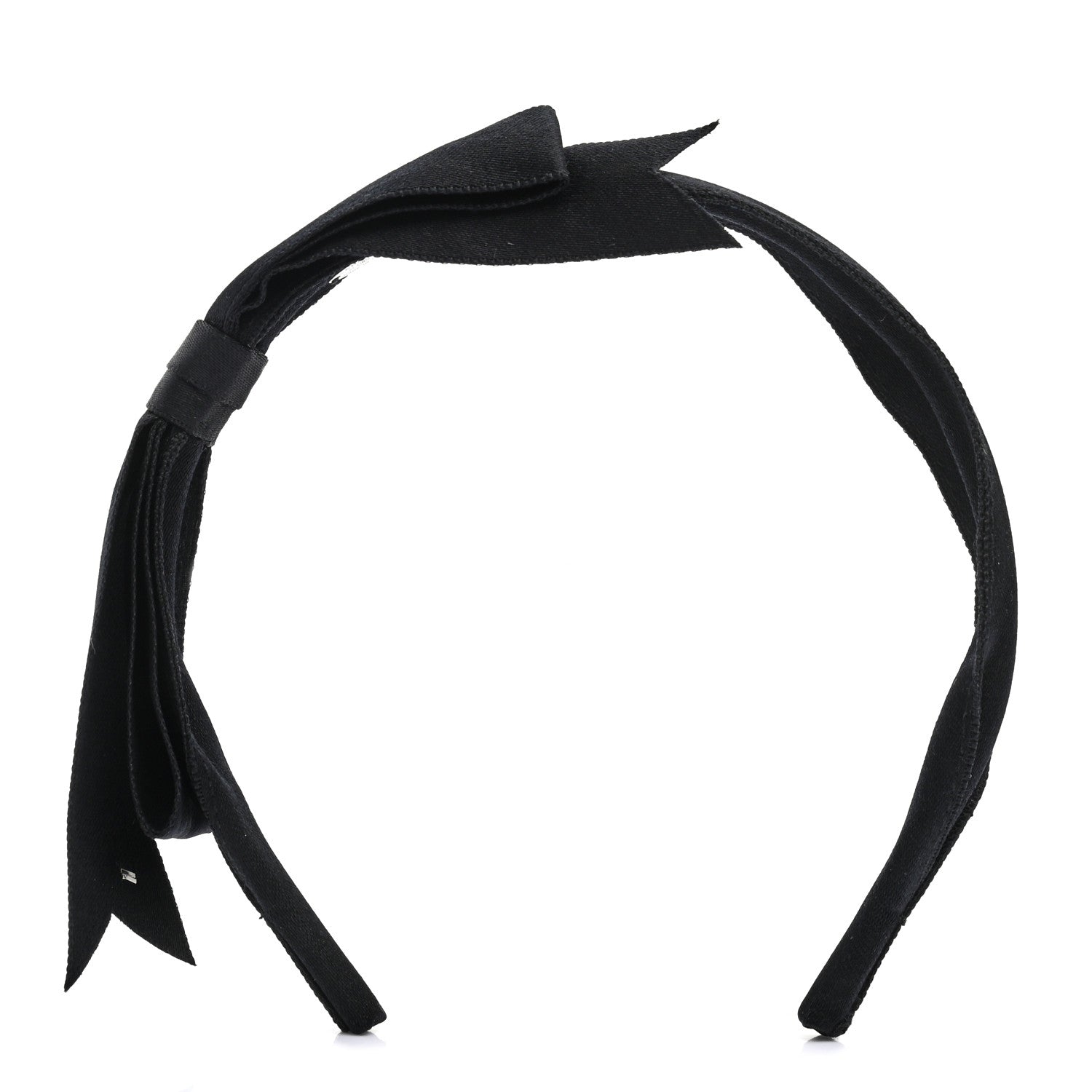 Chanel Silk CC Headband Black 3 of 5