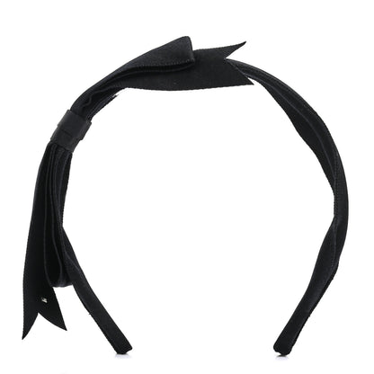 Chanel Silk CC Headband Black 3 of 5