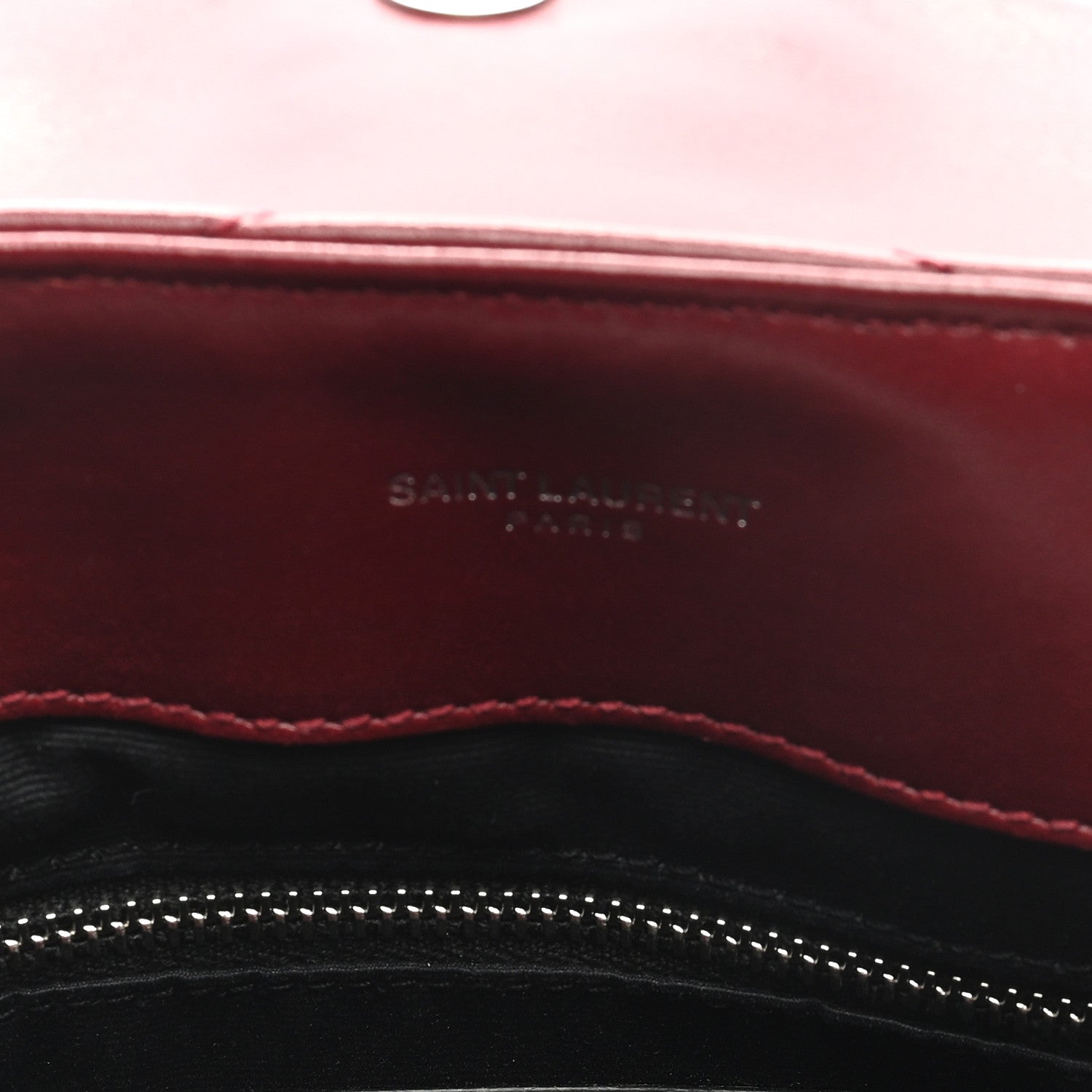 Saint Laurent Calfskin Y Quilted Monogram Medium Loulou Chain Satchel Palissandre 6 of 8